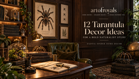 12 Tarantula Decor Ideas for a Bold Naturalist Study | Exotic Spider Home Decor