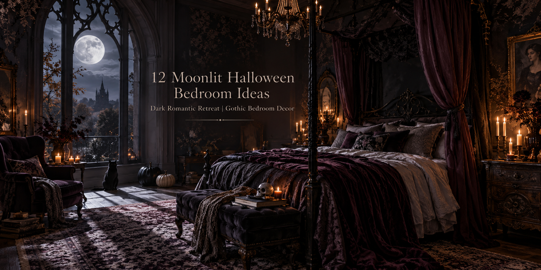 12 Moonlit Halloween Bedroom Ideas for a Dark Romantic Retreat | Gothic Bedroom Decor
