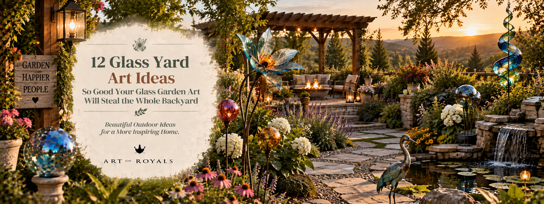 12 Glass Yard Art Ideas So Good Your Glass Garden Art Will Steal the Whole Backyard