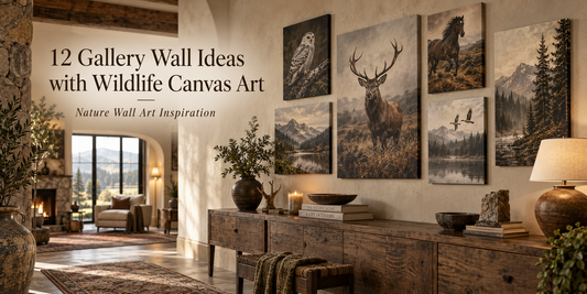 12 Gallery Wall Ideas with Wildlife Canvas Art | Nature Wall Art Inspiration