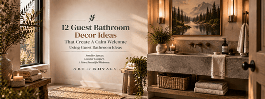 12 Guest Bathroom Decor Ideas That Create a Calm Welcome Using Guest Bathroom Ideas - ART OF ROYALS