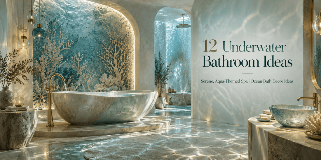 12 Underwater Bathroom Ideas for a Serene, Aqua-Themed Spa | Ocean Bath Decor Ideas - ART OF ROYALS
