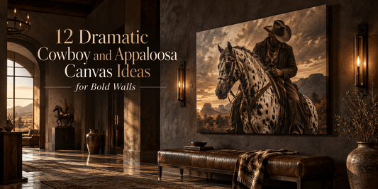 12 Dramatic Cowboy and Appaloosa Canvas Ideas for Bold Walls - ART OF ROYALS