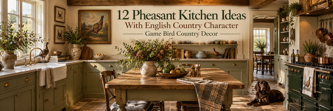 12 Pheasant Kitchen Ideas With English Country Character | Game Bird Country Decor