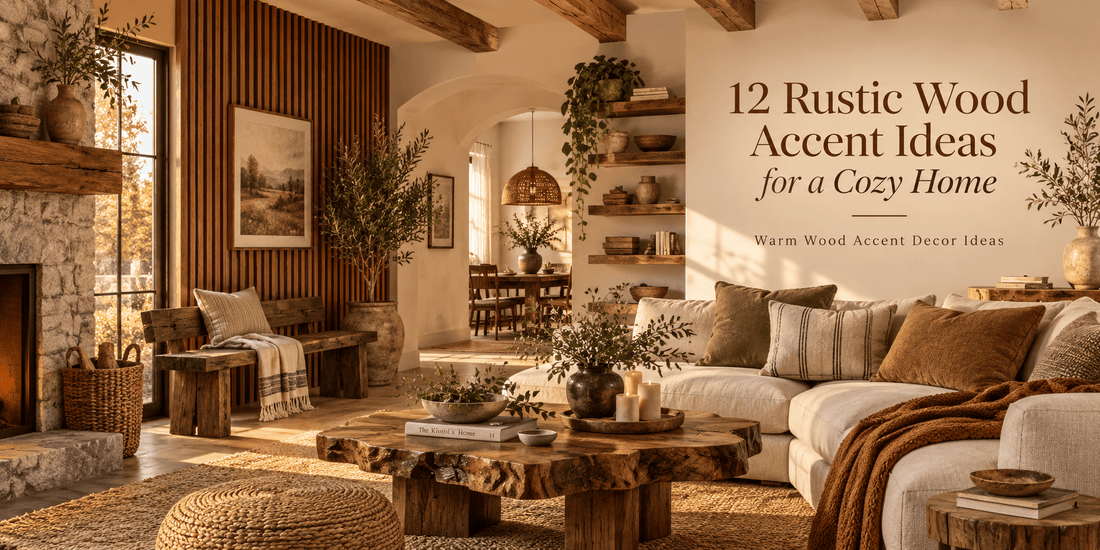 12 Rustic Wood Accent Ideas for a Cozy Home | Warm Wood Accent Decor Ideas - ART OF ROYALS