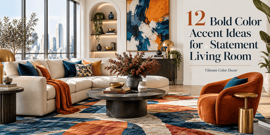 12 Bold Color Accent Ideas for a Statement Living Room | Vibrant Color Decor - ART OF ROYALS