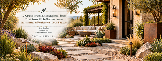12 Grass-Free Landscaping Ideas That Turn High-Maintenance Lawns Into Effortless Outdoor Spaces - ART OF ROYALS