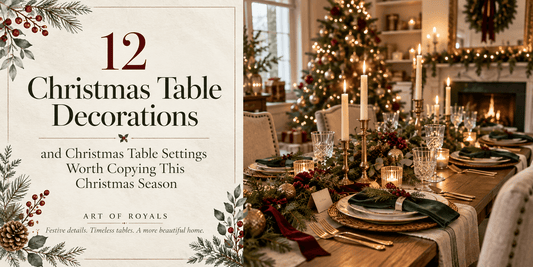 12 Christmas Table Decorations and Christmas Table Settings Worth Copying This Christmas Season - ART OF ROYALS