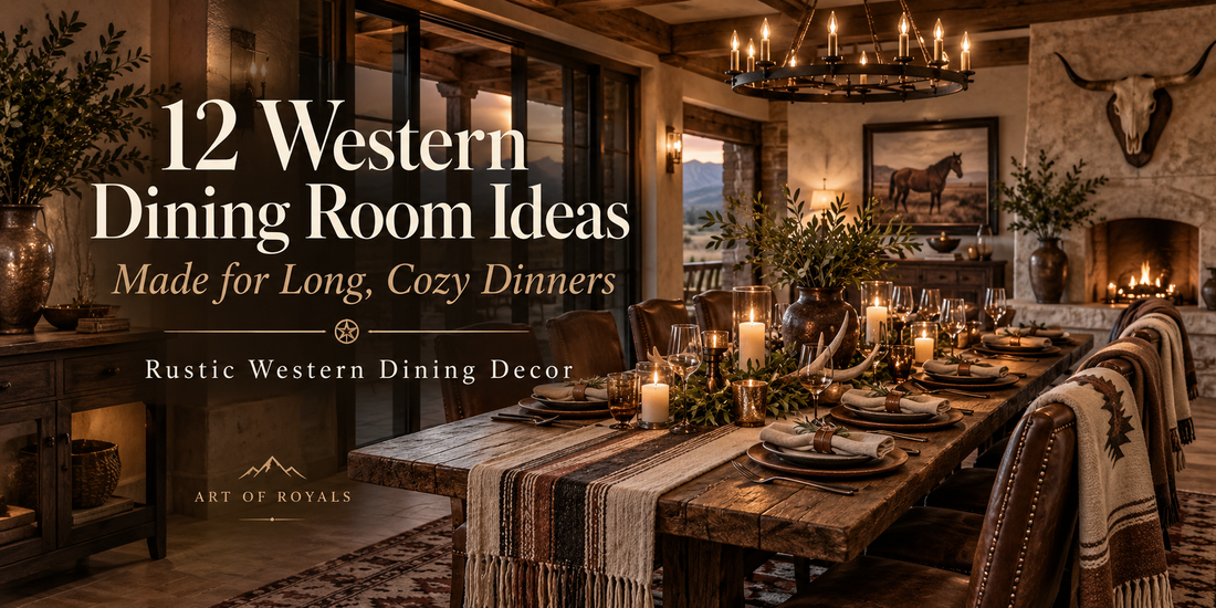 12 Western Dining Room Ideas Made for Long, Cozy Dinners | Rustic Western Dining Decor