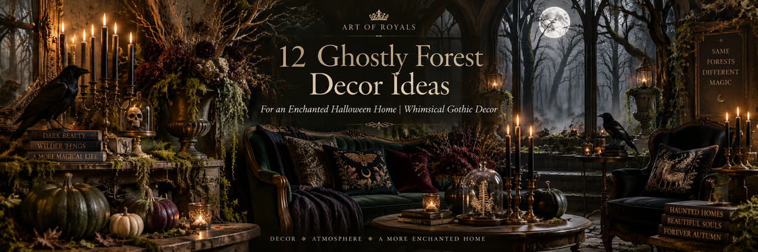 12 Ghostly Forest Decor Ideas for an Enchanted Halloween Home | Whimsical Gothic Decor
