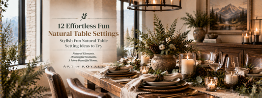 12 Effortless Fun Natural Table Settings | Stylish Fun Natural Table Setting Ideas to Try