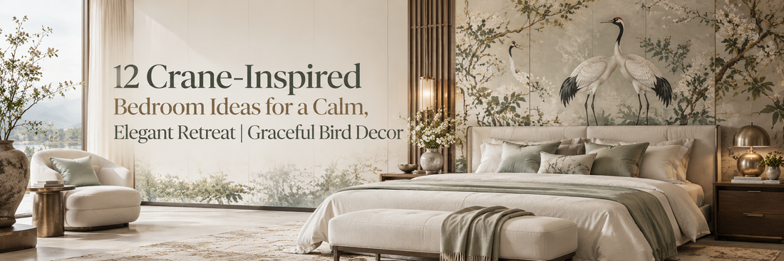 12 Crane-Inspired Bedroom Ideas for a Calm, Elegant Retreat | Graceful Bird Decor