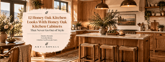 12 Honey Oak Kitchen Looks With Honey Oak Kitchen Cabinets That Never Go Out of Style - ART OF ROYALS