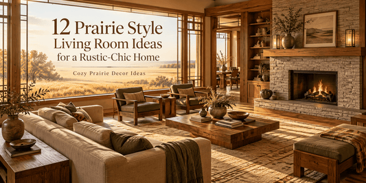 12 Prairie Style Living Room Ideas for a Rustic-Chic Home | Cozy Prairie Decor Ideas - ART OF ROYALS