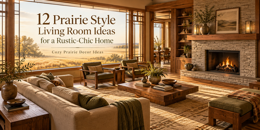 12 Prairie Style Living Room Ideas for a Rustic-Chic Home | Cozy Prairie Decor Ideas