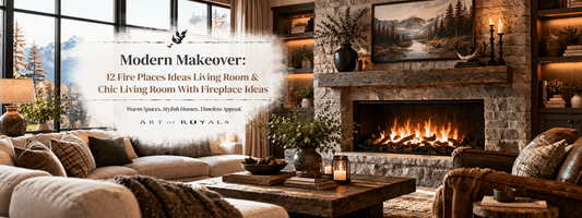 Modern Makeover: 12 Fire Places Ideas Living Room & Chic Living Room With Fireplace Ideas - ART OF ROYALS
