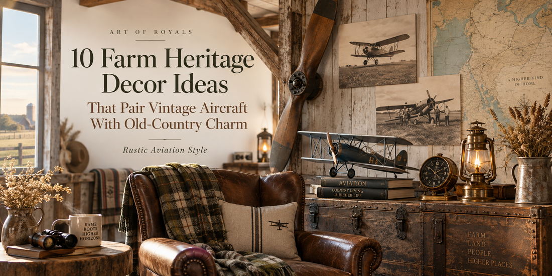 10 Farm Heritage Decor Ideas That Pair Vintage Aircraft With Old-Country Charm | Rustic Aviation Style