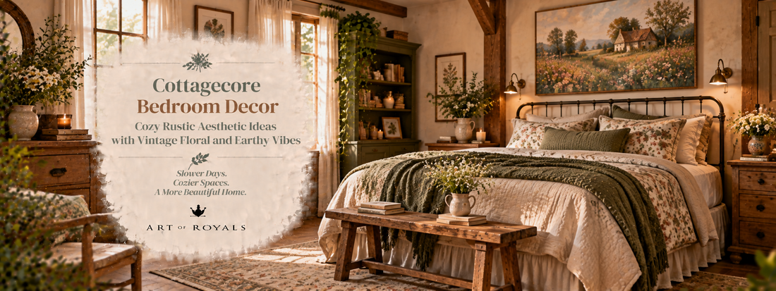 Cottagecore Bedroom Decor – Cozy Rustic Aesthetic Ideas with Vintage Floral and Earthy Vibes