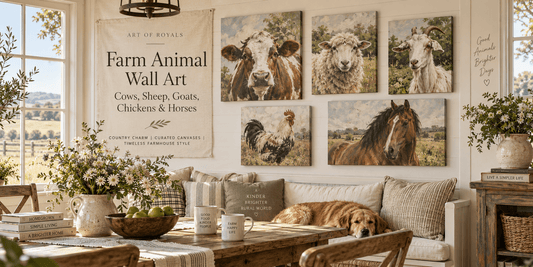 Farm Animal Wall Art | Cows, Sheep, Goats, Chickens & Horses - ART OF ROYALS