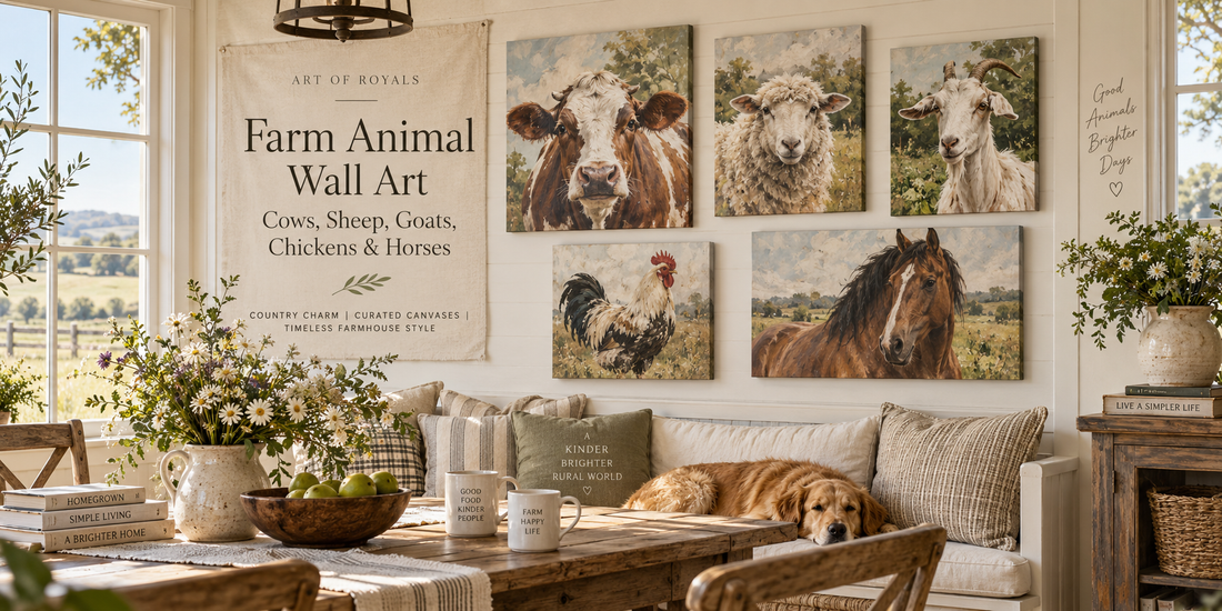 Farm Animal Wall Art | Cows, Sheep, Goats, Chickens & Horses