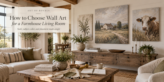 How to Choose Wall Art for a Farmhouse Living Room | Size & Style Guide