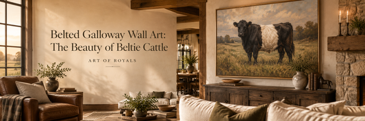Belted Galloway Wall Art: The Beauty of Beltie Cattle