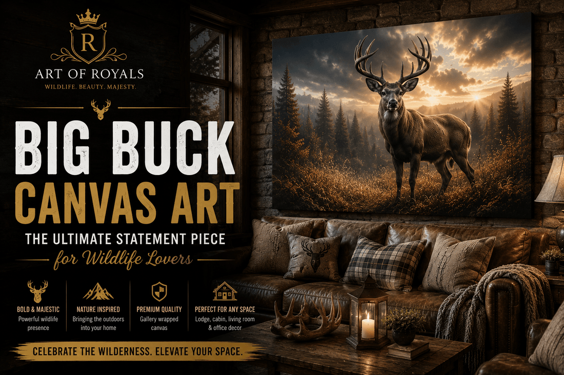 Big Buck Canvas Art: The Ultimate Statement Piece for Wildlife Lovers - ART OF ROYALS