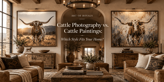 Cattle Photography vs. Cattle Paintings: Which Style Fits Your Home? - ART OF ROYALS