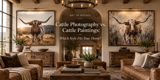 Cattle Photography vs. Cattle Paintings: Which Style Fits Your Home?