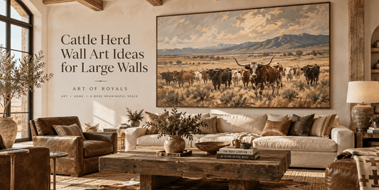 Cattle Herd Wall Art Ideas for Large Walls - ART OF ROYALS