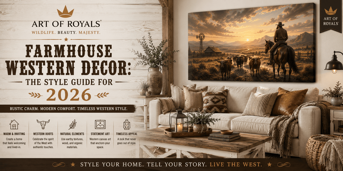 Farmhouse Western Decor: The Style Guide for 2026 - ART OF ROYALS