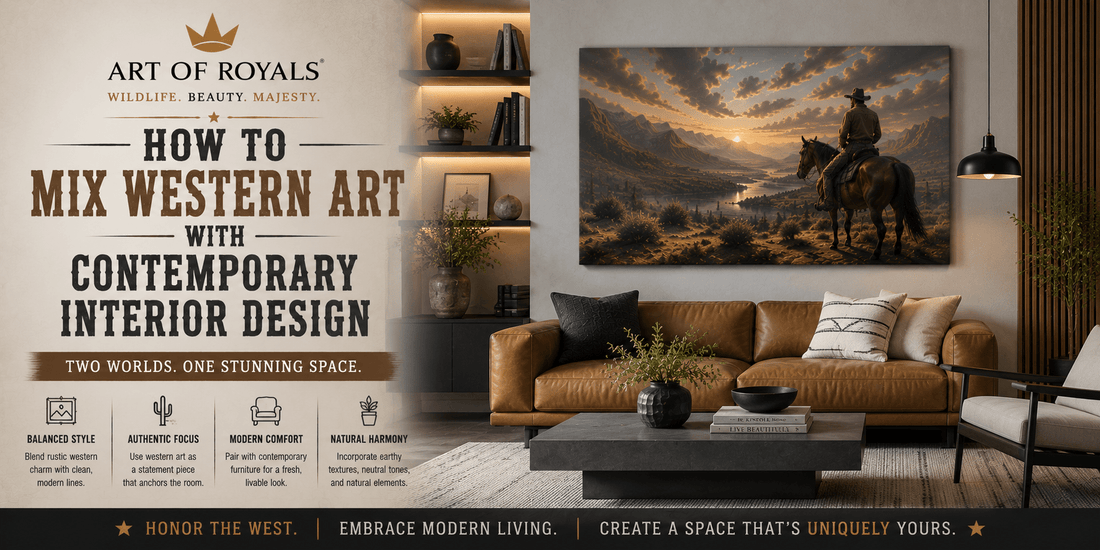 How to Mix Western Art with Contemporary Interior Design - ART OF ROYALS