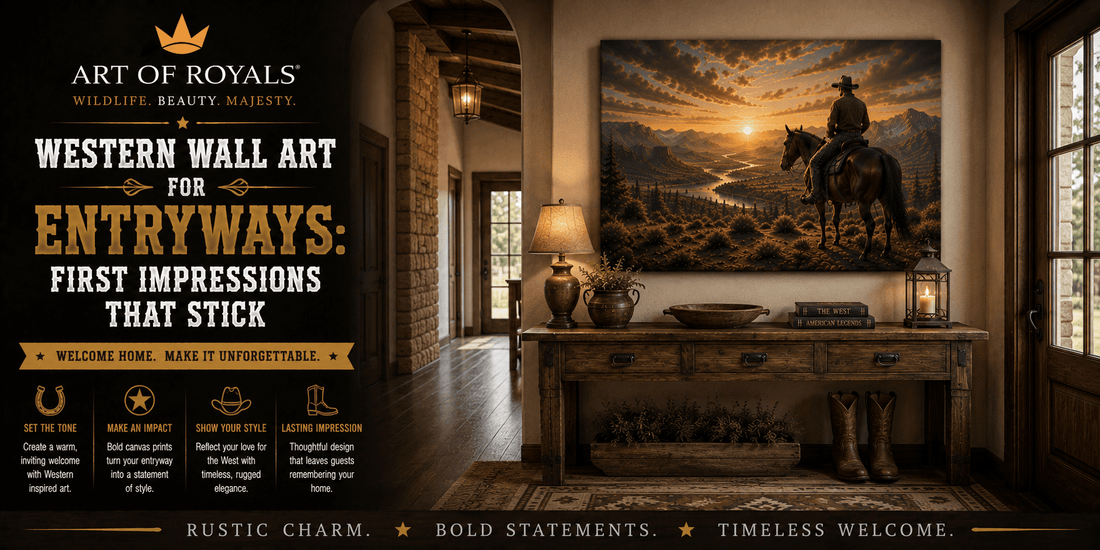 Western Wall Art for Entryways: First Impressions That Stick - ART OF ROYALS