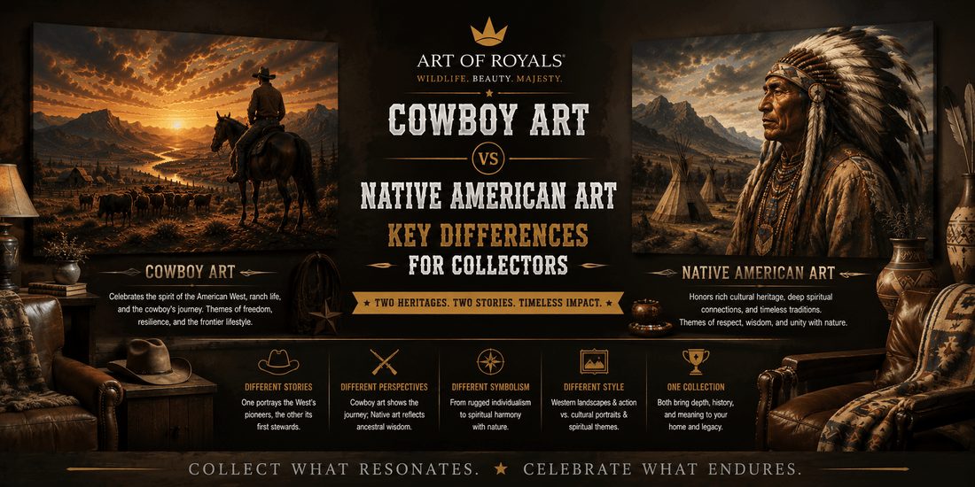 Cowboy Art vs Native American Art: Key Differences for Collectors - ART OF ROYALS