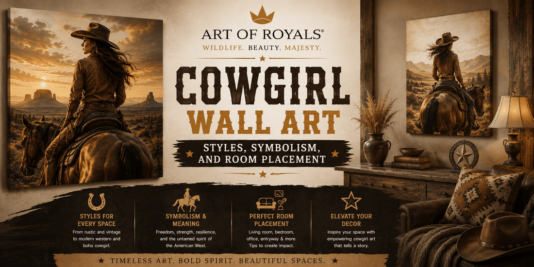 Cowgirl Wall Art: Styles, Symbolism, and Room Placement - ART OF ROYALS