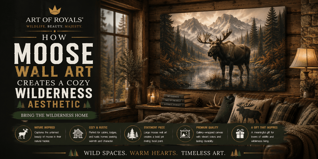How Moose Wall Art Creates a Cozy Wilderness Aesthetic - ART OF ROYALS