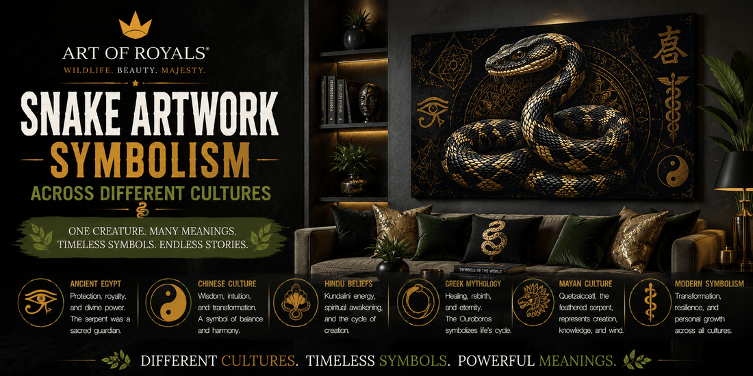 Snake Artwork Symbolism Across Different Cultures - ART OF ROYALS