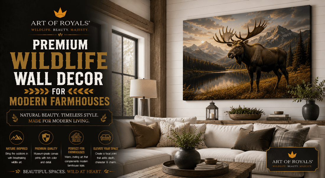 Premium Wildlife Wall Decor for Modern Farmhouses - ART OF ROYALS