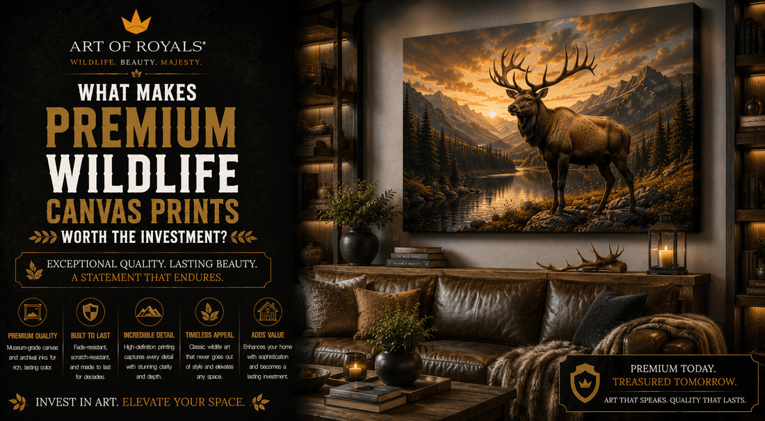 What Makes Premium Wildlife Canvas Prints Worth the Investment? - ART OF ROYALS