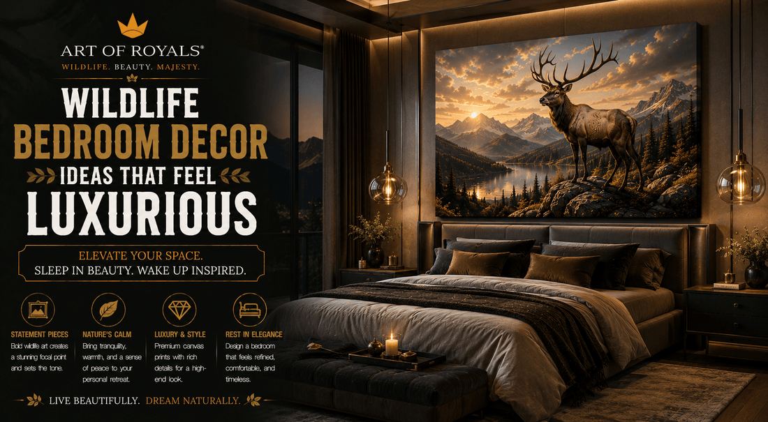 Wildlife Bedroom Decor Ideas That Feel Luxurious - ART OF ROYALS