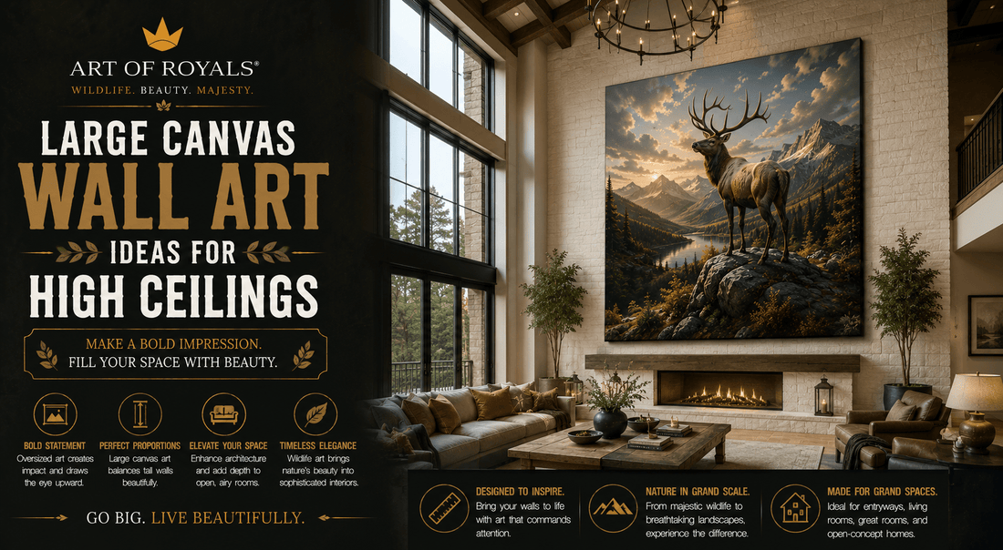 Large Canvas Wall Art Ideas for High Ceilings - ART OF ROYALS