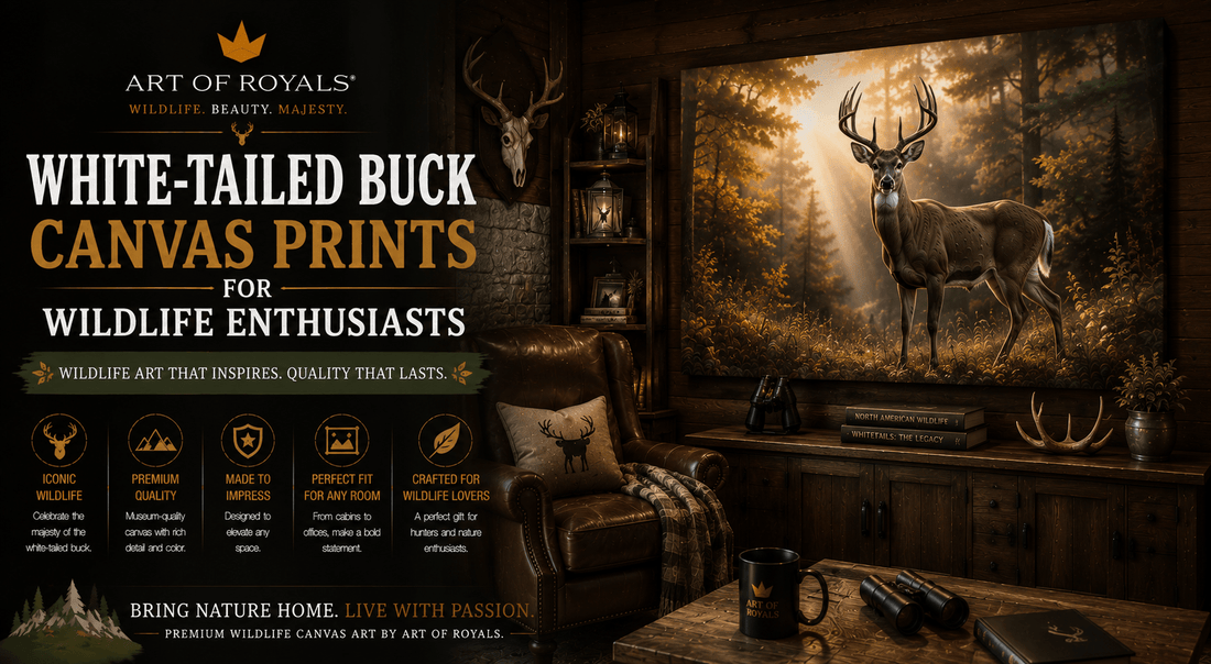 White-Tailed Buck Canvas Prints for Wildlife Enthusiasts - ART OF ROYALS