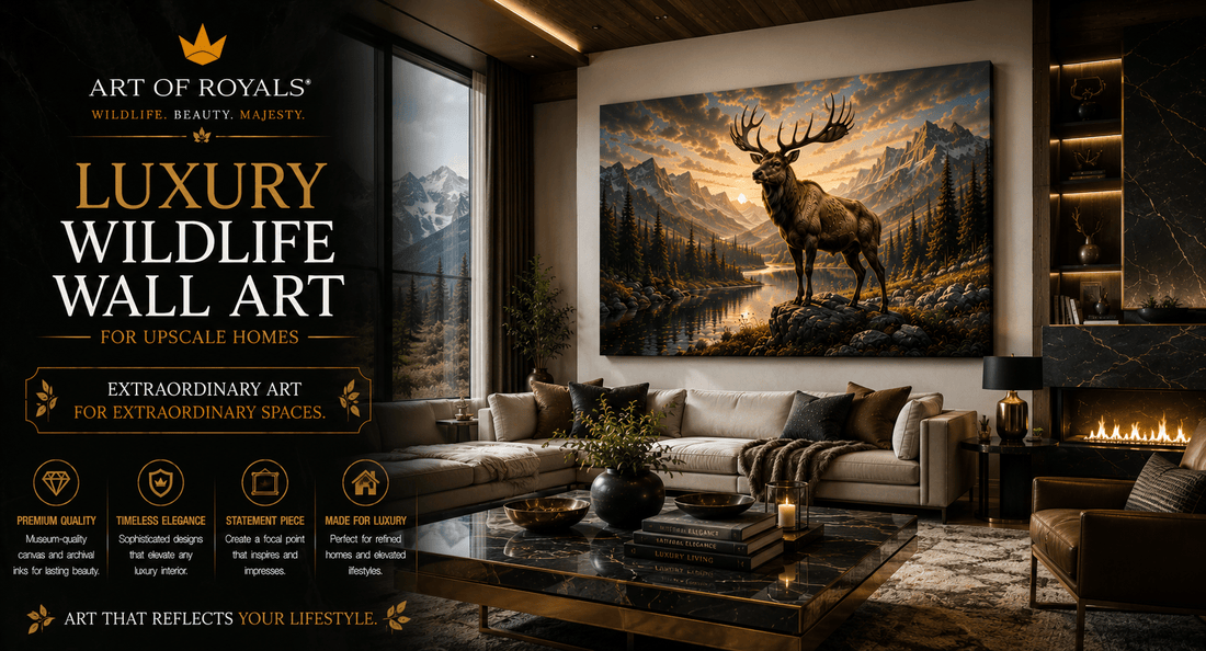 Luxury Wildlife Wall Art for Upscale Homes - ART OF ROYALS