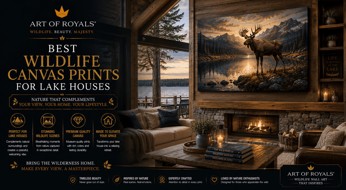 Best Wildlife Canvas Prints for Lake Houses - ART OF ROYALS