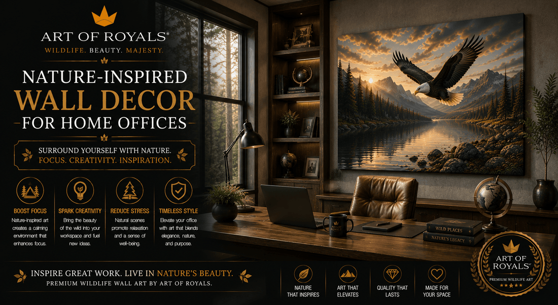 Nature-Inspired Wall Decor for Home Offices - ART OF ROYALS
