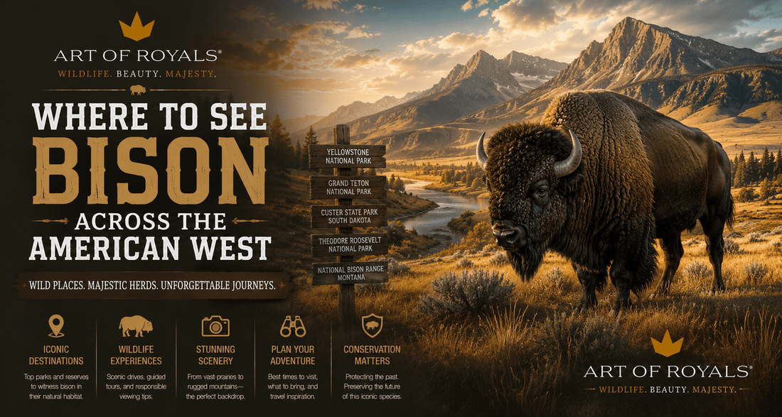 Where to See Bison Across the American West - ART OF ROYALS