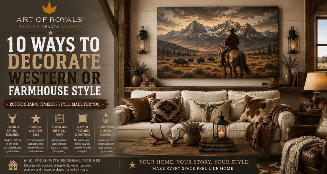 10 Ways to Decorate Western or Farmhouse Style - ART OF ROYALS