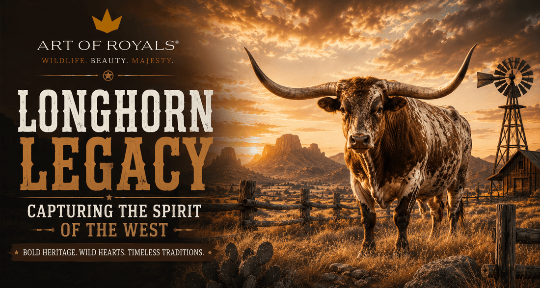 Longhorn Legacy: Capturing the Spirit of the West - ART OF ROYALS