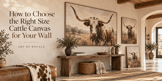 How to Choose the Right Size Cattle Canvas for Your Wall - ART OF ROYALS