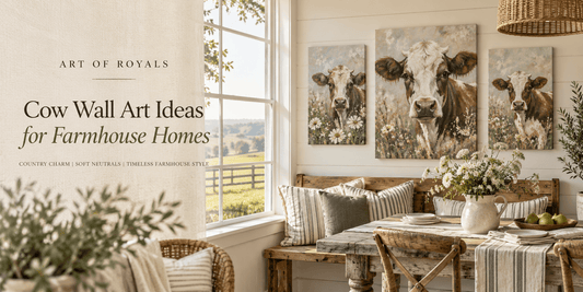 Cow Wall Art Ideas for Farmhouse Homes | Rustic Decor Guide - ART OF ROYALS